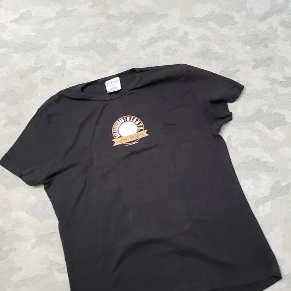VTG San Francisco Giants Top Womens XL Black Short Sleeve MLB Baseball - Picture 2 of 9